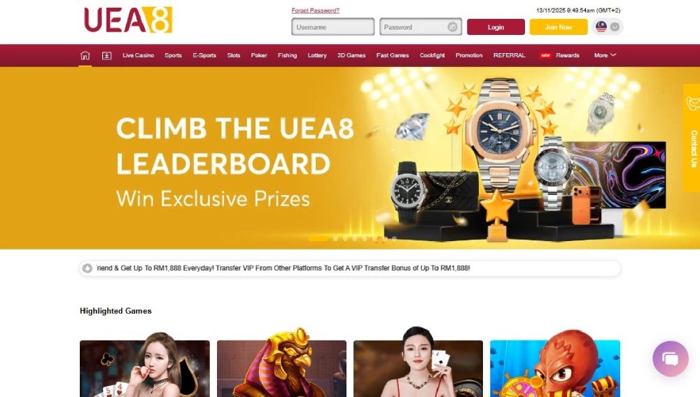 UEA8 casino Malaysia